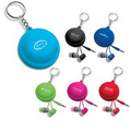 Travel Earbud Keychain with Pouch